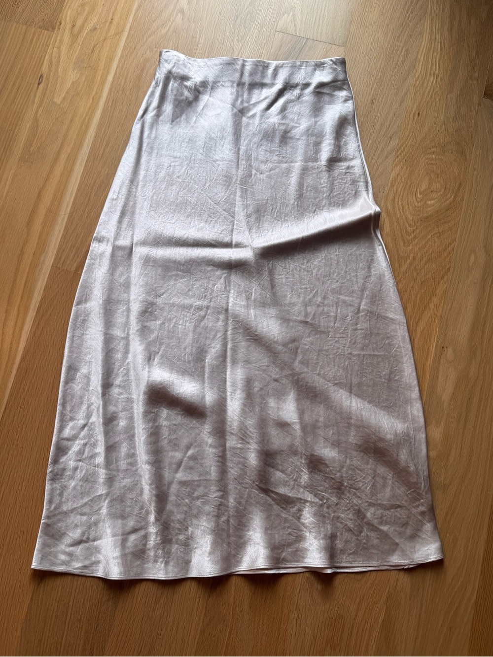 Aritzia Babaton Satin Slip Midi Skirt